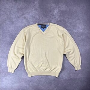 [199] TOMMY HILFIGER Mens Jumper Yellow
V-Neck M Size